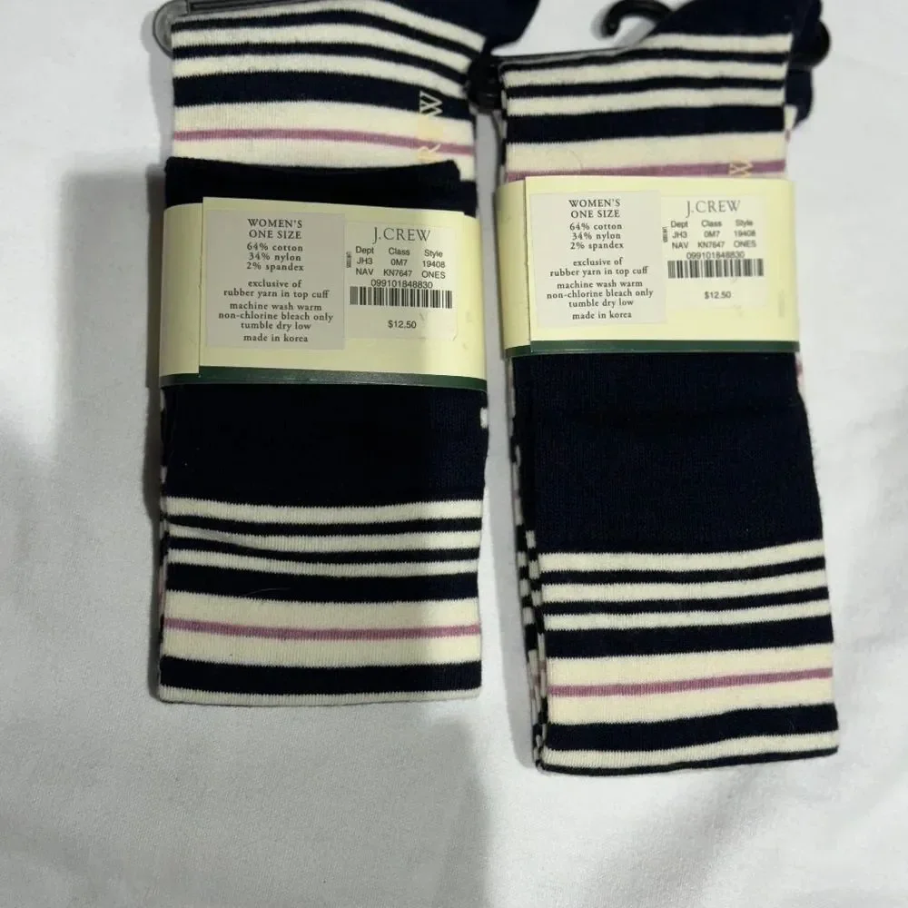 J.Crew Women's Knee High Socks- Lot of 2​